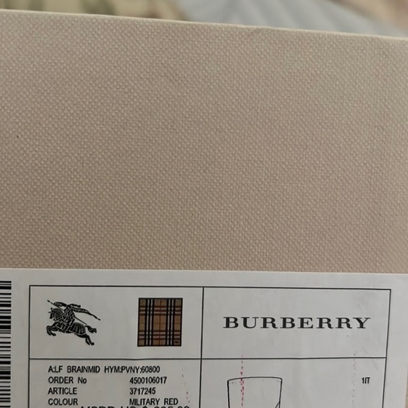 Burberry haymarket mid rain boot size: 38 - Picture 8 of 10